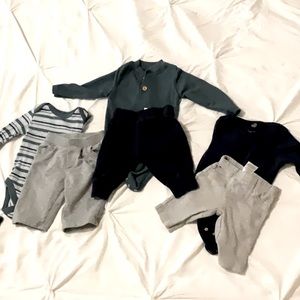 Baby Boy Blue Bundle - 18 pieces matching outfits